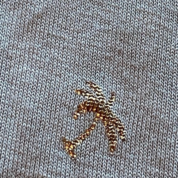 Spense Golden Palm Tree V-Neck Blouse Size Large - Picture 7 of 7